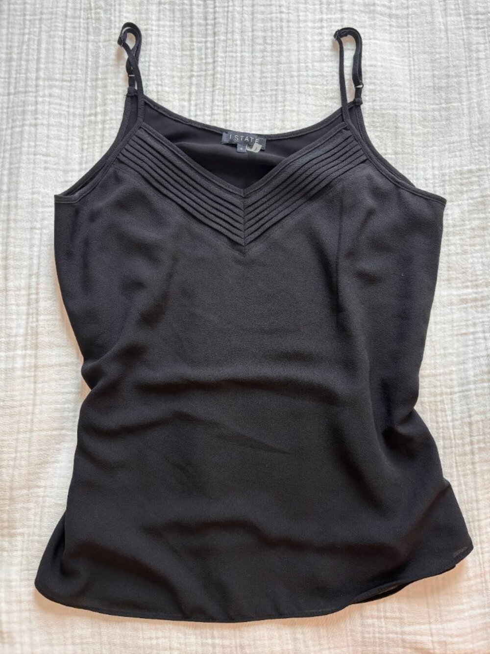 1. STATE Pintuck V-Neck Camisole